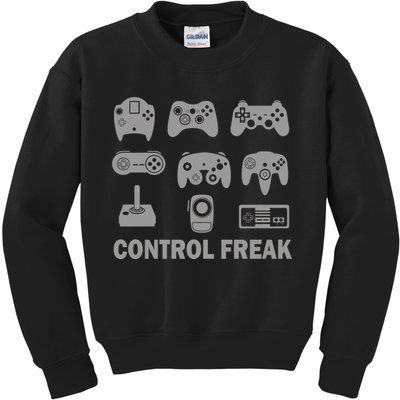 Control Freak Gamer Controllers Kids Sweatshirt