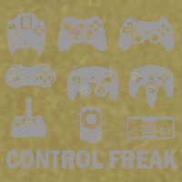 Control Freak Gamer Controllers Garment-Dyed Women's Muscle Tee