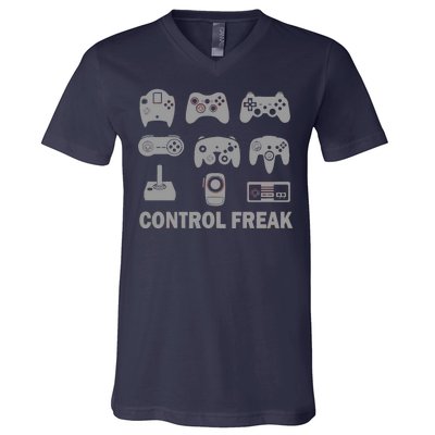 Control Freak Gamer Controllers V-Neck T-Shirt