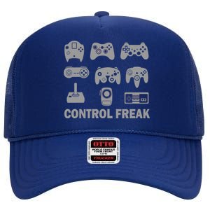 Control Freak Gamer Controllers High Crown Mesh Back Trucker Hat