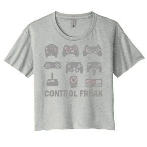 Control Freak Gamer Controllers Women's Crop Top Tee