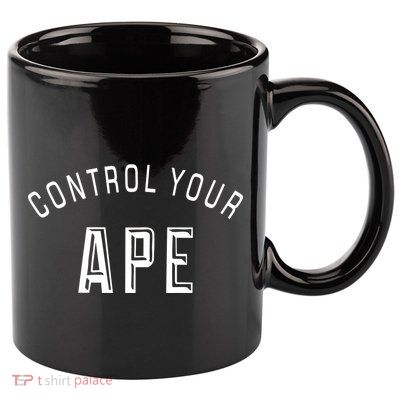 Control Your Ape 11oz C Handle Ceramic Mug