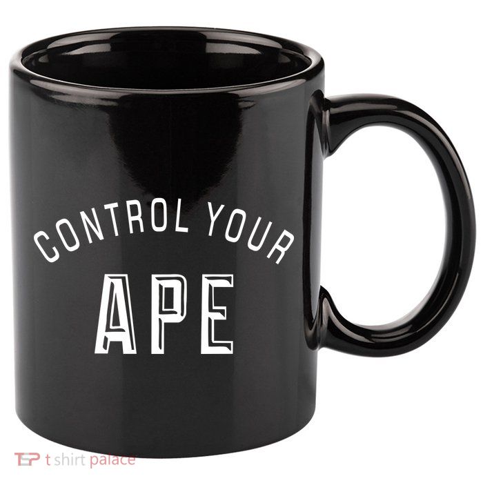 Control Your Ape 11oz C Handle Ceramic Mug