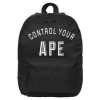Control Your Ape 16 in Basic Backpack