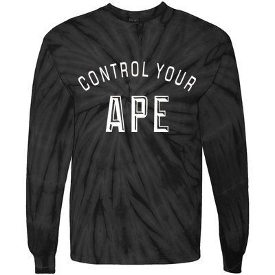 Control Your Ape Tie-Dye Long Sleeve Shirt