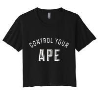 Control Your Ape Women's Crop Top Tee
