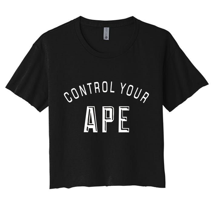 Control Your Ape Women's Crop Top Tee