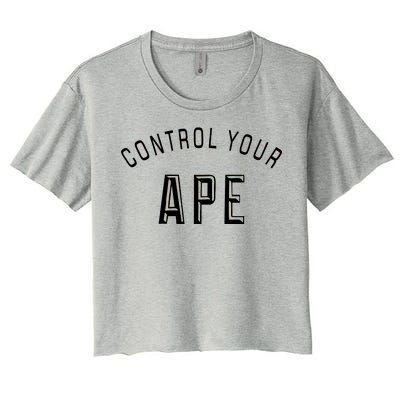 Control Your Ape Women's Crop Top Tee