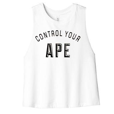 Control Your Ape Women's Racerback Cropped Tank