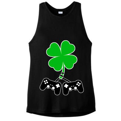 Controller Irish Cover St Patricks Day Ladies PosiCharge Tri-Blend Wicking Tank