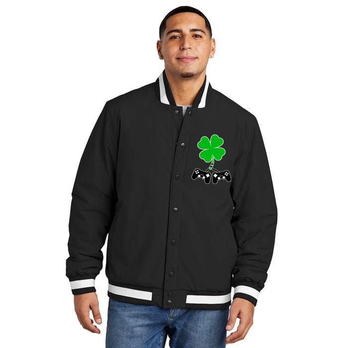 Controller Irish Cover St Patricks Day Insulated Varsity Jacket