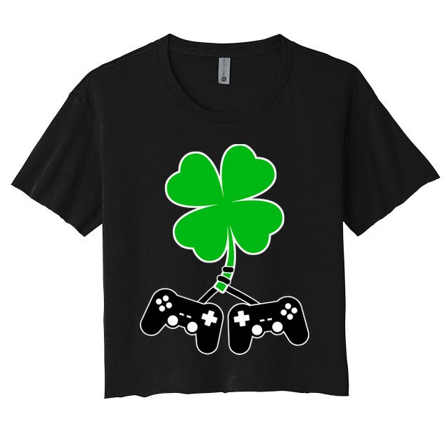 Controller Irish Cover St Patricks Day Crop Top