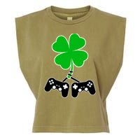Controller Irish Cover St Patricks Day Garment-Dyed Women's Muscle Tee