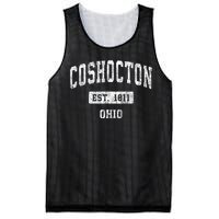 Coshocton Ohio Oh Vintage Sports Established Mesh Reversible Basketball Jersey Tank