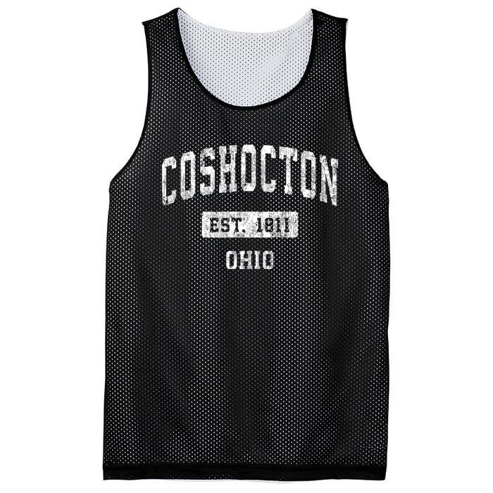 Coshocton Ohio Oh Vintage Sports Established Mesh Reversible Basketball Jersey Tank