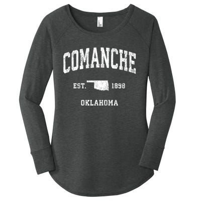 Comanche Oklahoma Ok Vintage Athletic Sports Women's Perfect Tri Tunic Long Sleeve Shirt