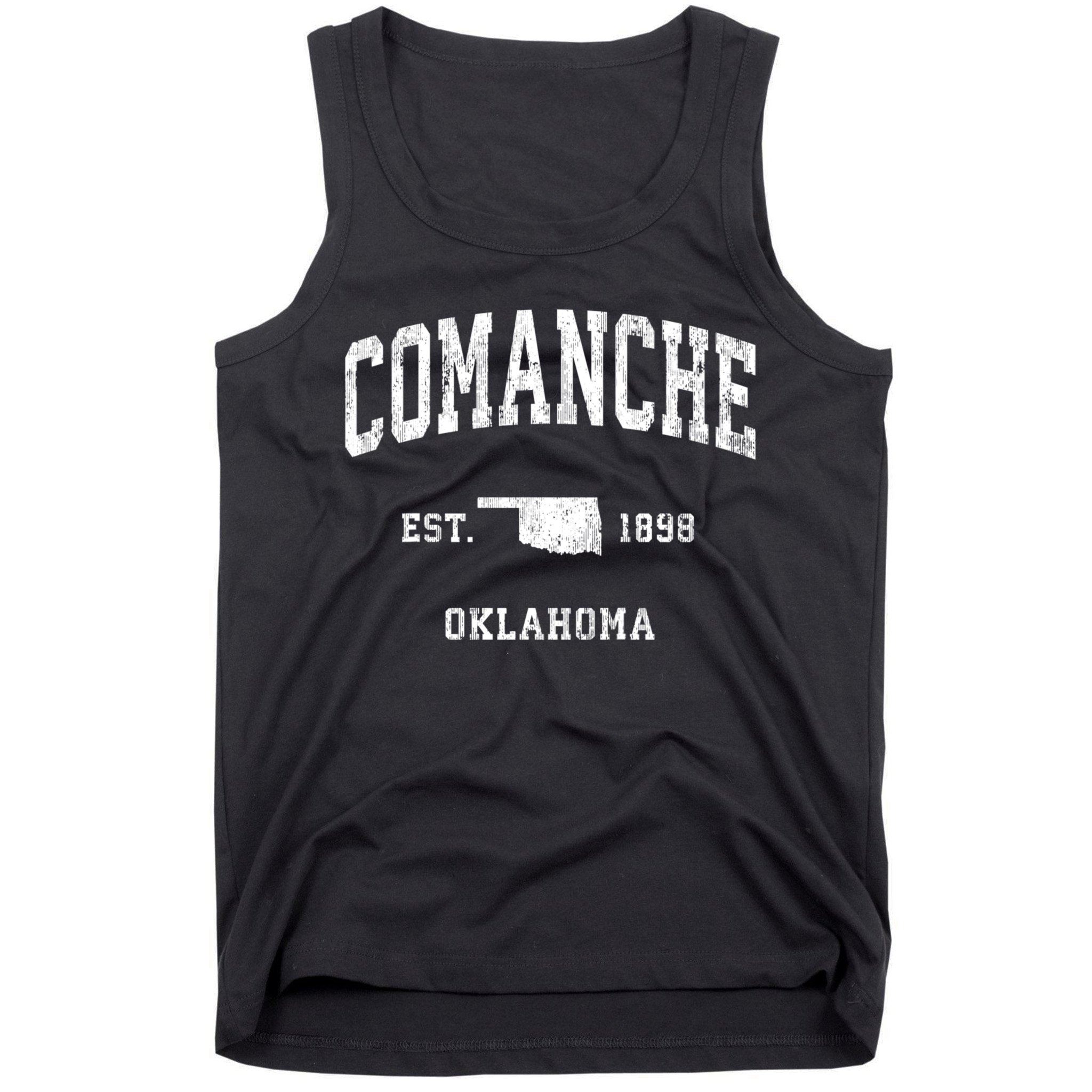 Comanche Oklahoma Ok Vintage Athletic Sports Tank Top