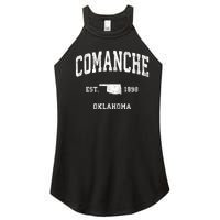 Comanche Oklahoma Ok Vintage Athletic Sports Women’s Perfect Tri Rocker Tank