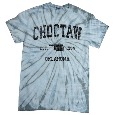 Choctaw Oklahoma Ok Vintage Sports Tie-Dye T-Shirt