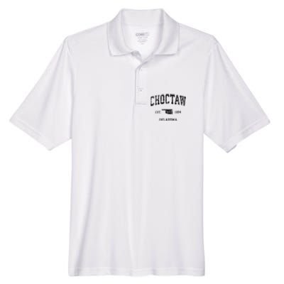 Choctaw Oklahoma Ok Vintage Sports Men's Origin Performance Pique Polo