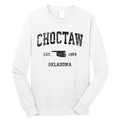 Choctaw Oklahoma Ok Vintage Sports Long Sleeve Shirt