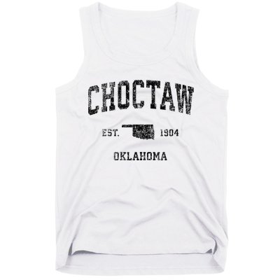 Choctaw Oklahoma Ok Vintage Sports Tank Top