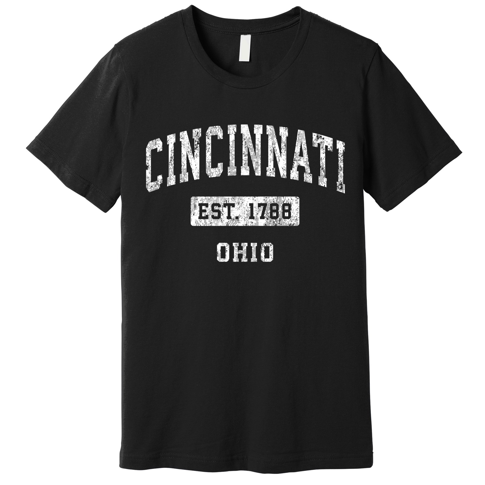 Cincinnati Ohio Oh Vintage Established Sports Premium T-Shirt