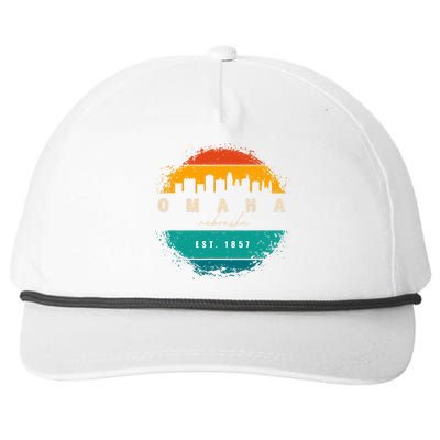 City Of Omaha Nebraska Snapback Five-Panel Rope Hat