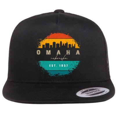 City Of Omaha Nebraska Flat Bill Trucker Hat