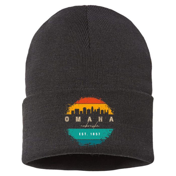 City Of Omaha Nebraska Sustainable Knit Beanie