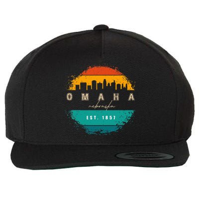 City Of Omaha Nebraska Wool Snapback Cap