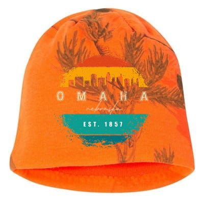 City Of Omaha Nebraska Kati - Camo Knit Beanie