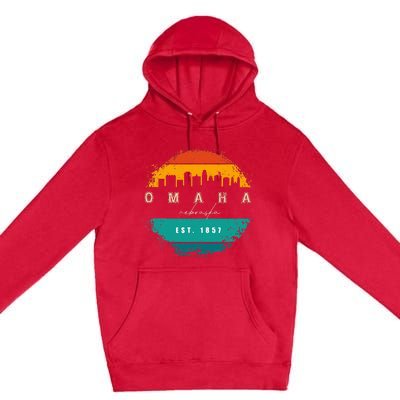 City Of Omaha Nebraska Premium Pullover Hoodie