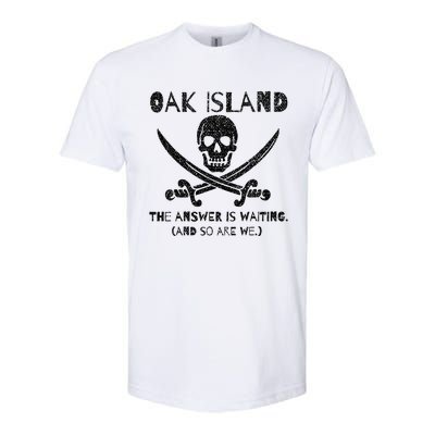 Curse Of Oak Island Watcher Treasure Skull Answer Is Waiting Softstyle® CVC T-Shirt