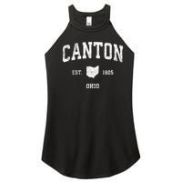 Canton Ohio Oh Vintage Sports Design Women's Perfect Tri Rocker Tank