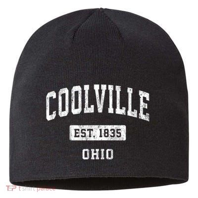 Coolville Ohio Oh Vintage Sports Established Sustainable Beanie