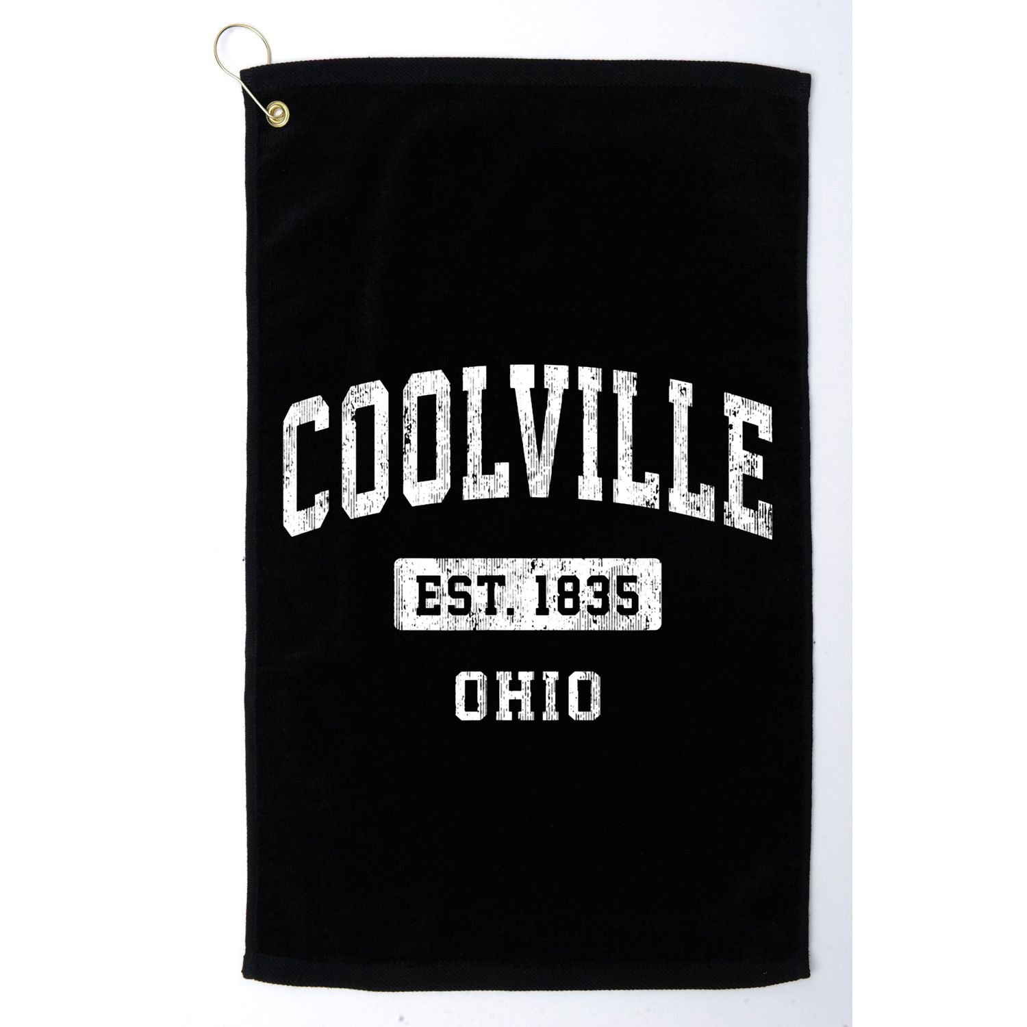 Coolville Ohio Oh Vintage Sports Established Golf Towel