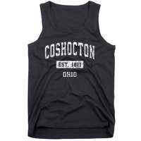 Coshocton Ohio Oh Vintage Sports Established Tank Top