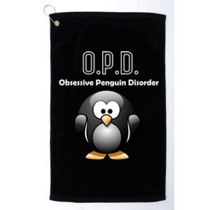 Cute Opd Obsessive Penguin Disorder Gift Platinum Collection Golf Towel