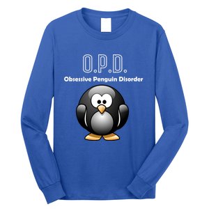 Cute Opd Obsessive Penguin Disorder Gift Long Sleeve Shirt