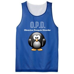 Cute Opd Obsessive Penguin Disorder Gift Mesh Reversible Basketball Jersey Tank