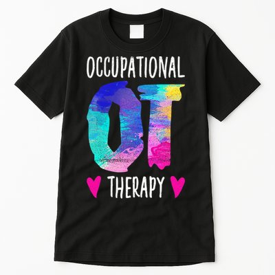 Colorful OTA Occupational Therapy Occupational Therapist Tall T-Shirt