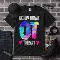 Colorful OTA Occupational Therapy Occupational Therapist Tall T-Shirt