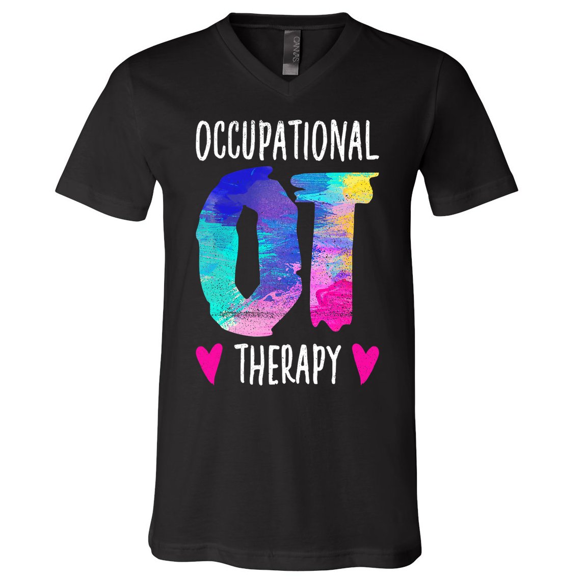 Colorful OTA Occupational Therapy Occupational Therapist V-Neck T-Shirt