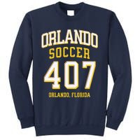 City Of Orlando Soccer Area Code 407 Collection Sweatshirt