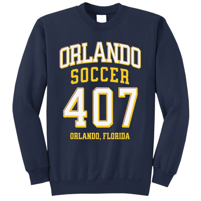 City Of Orlando Soccer Area Code 407 Collection Sweatshirt