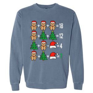 Christmas Order Of Operations Math Christmas Teacher Santa Gift Garment-Dyed Sweatshirt