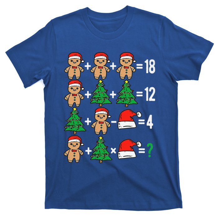 Christmas Order Of Operations Math Christmas Teacher Santa Gift T-Shirt