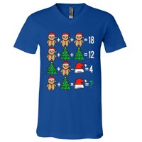 Christmas Order Of Operations Math Christmas Teacher Santa Gift V-Neck T-Shirt