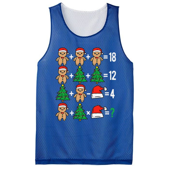 Christmas Order Of Operations Math Christmas Teacher Santa Gift Mesh Reversible Basketball Jersey Tank